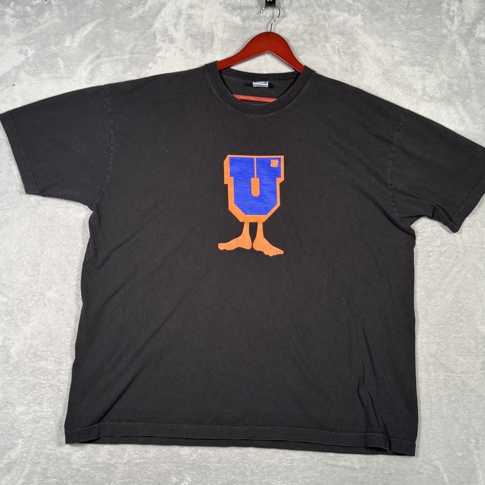 Undefeated Shirt Mens 2XL Black Made in USA Graphic Logo UNDFTD Streetwear‎